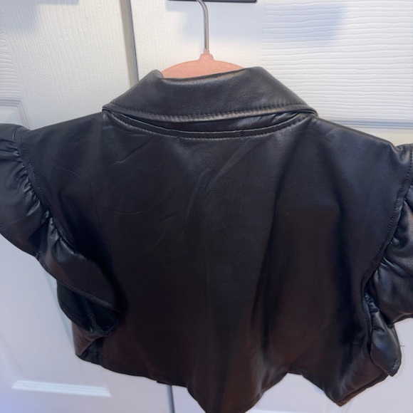 Like an Angel Black Faux Leather Jacket - Picture 6 of 6